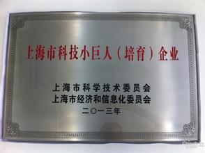 12月19号，，，，，新宝GG被评为上海市科技小巨人培育企业