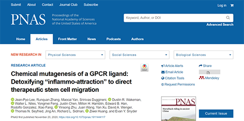 天下首创：药物将干细胞指导至受损部位，，，，提高其愈合能力！