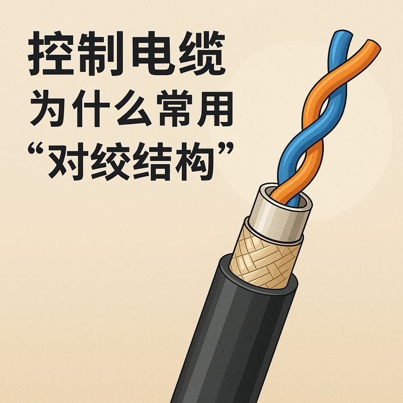 控制电缆为什么常用“对绞结构”？